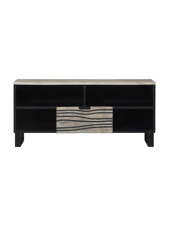 Kleiderschrank Büro Λευκό Και Μαύρο 100x33.5x46cm