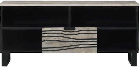 Kleiderschrank Büro Λευκό Και Μαύρο 100x33.5x46cm