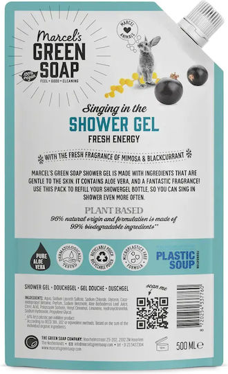 Marcel's Green Soap Gel De Duș Mimoză & Stafide Negre Refill 500 Ml