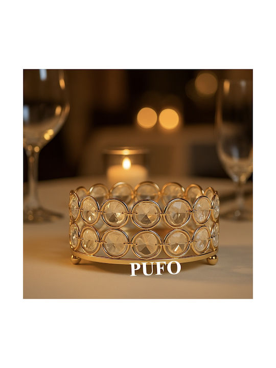 Modern Round 2 In 1 Ashtray Pufo Elegant Glass Metal Elegant Combination Indoor Outdoor Terrace Office
