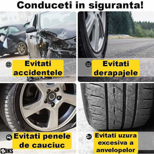 Siks Kit Sistem Monitorizare Presiune Aer Anvelope Auto Senzori Externi Alarmă Sonoră Oprire Automată Încărcare Solară Micro Usb Afișaj Lcd Presiune și Temperatură Anvelope în Timp Real Mașină Suv Autoturism Negru