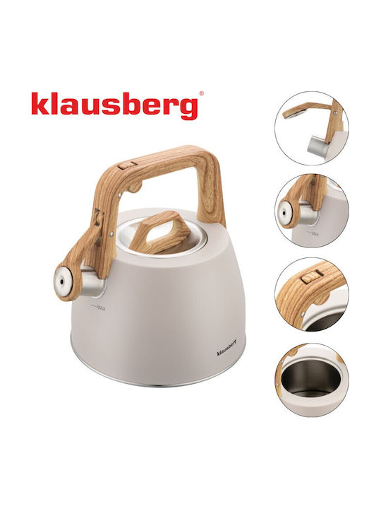 Klausberg Kettle Stainless Steel Gray 2500ml