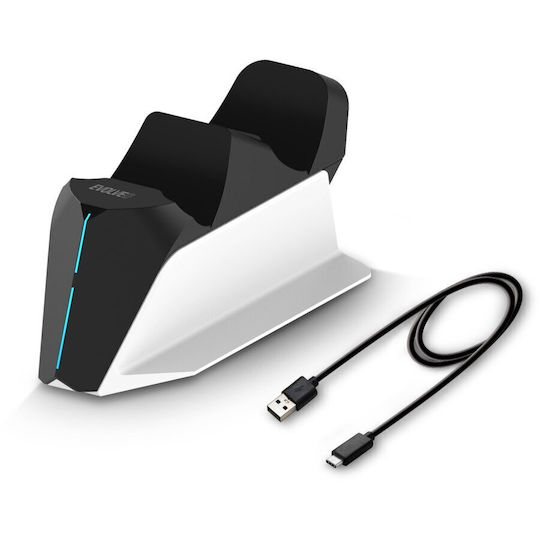 Evolveo Dockcharge Stație de încărcare pentru 2 controllere PS5 Alb