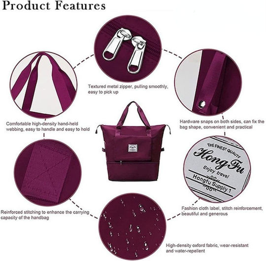 Sack Voyage 35lt Purple Fabric L41xW22xH28cm