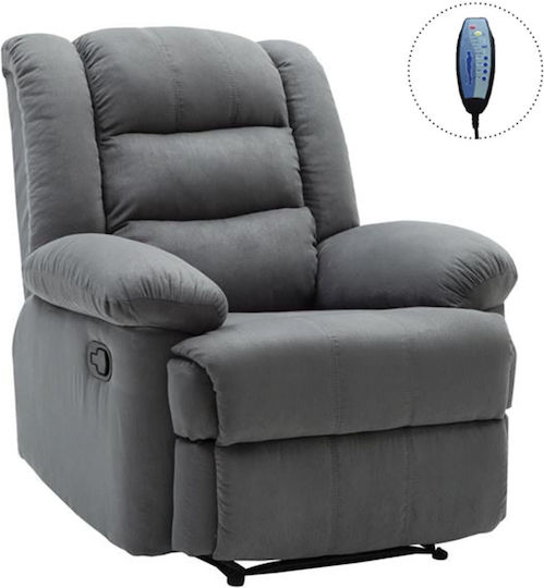 Julia Scaun De Relaxare Relax Masaj Cu Puf Gri E971,2M 93x90x100cm