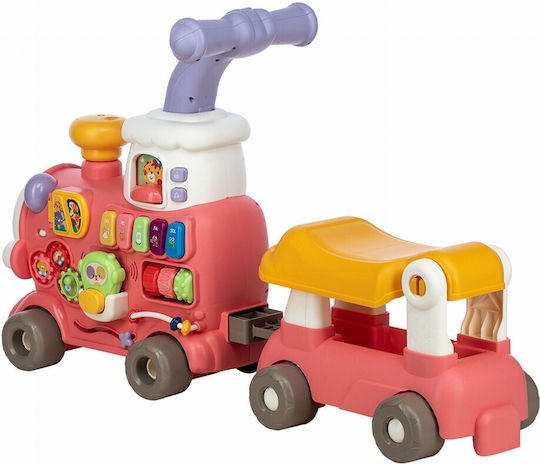 FreeOn Magic Train Αυτοκινητάκι Ride On με Ήχους Ροζ