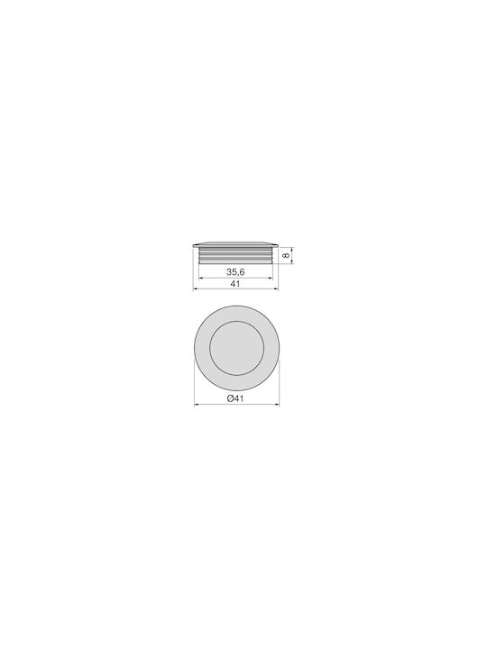 Mânere De Mobilier Rotund Finetto Φ-35mm Metalic Negru