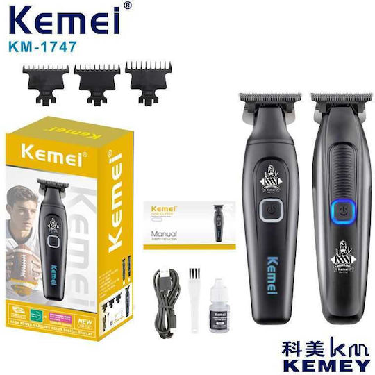 Kemei Rechargeable Hair Clipper Black KM-1747