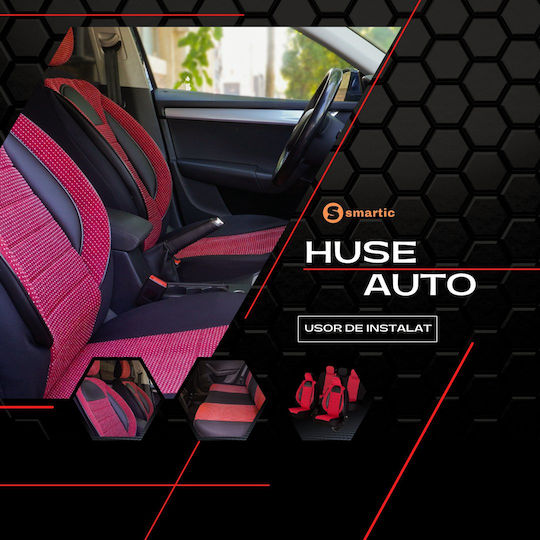 Smartic Set Spătare Auto 11buc Roșu