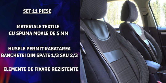 Smartic Set Autositzlehnen 11Stück Gray