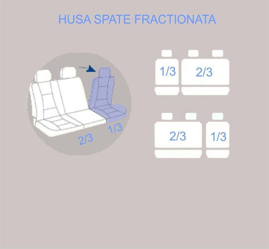 Smartic Car Seat Back Set 11pcs Black