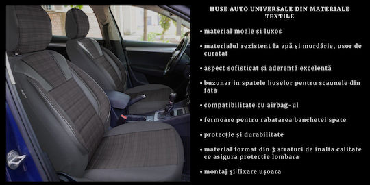 Smartic Car Seat Back Set 11pcs Gray