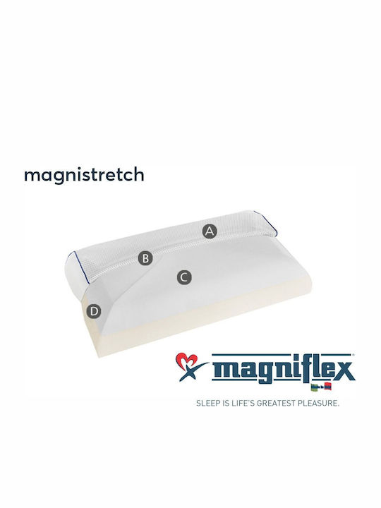 Magniflex Magnistretch Memory Foam Anatomic Bed Pillow 42x72x13cm