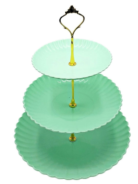 Plastic Platou pentru aperitive Verde 1buc