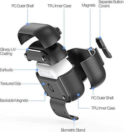Dux Ducis Θήκη σε Γαλάζιο χρώμα για Apple AirPods Pro 2