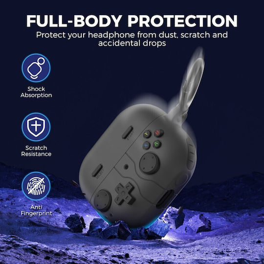 AHAstyle Θήκη Σιλικόνης σε Γκρι χρώμα για Galaxy Buds3