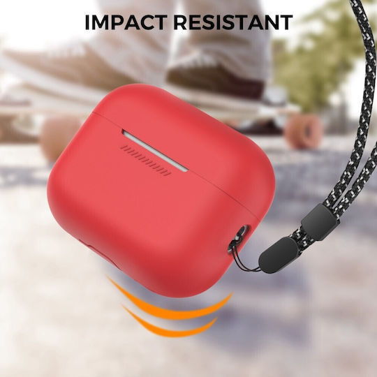 AHAstyle Case Silicone in Red color for Apple AirPods Pro 2