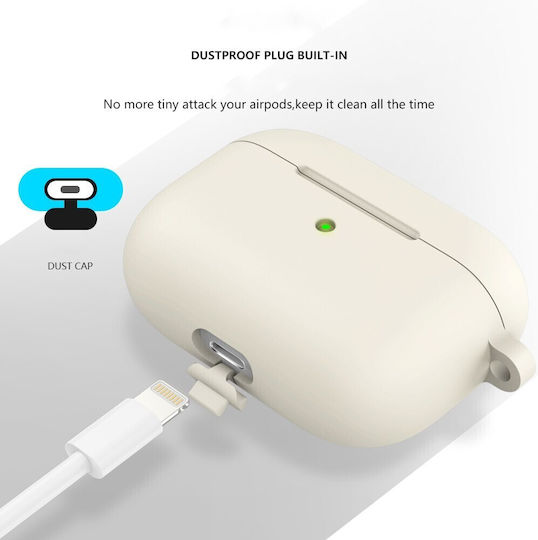 Husă în culoarea Bej pentru Apple AirPods 3