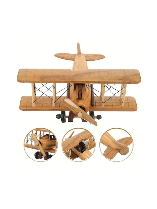 Wooden Decorative Airplane Model 20x20x10cm 7dis147
