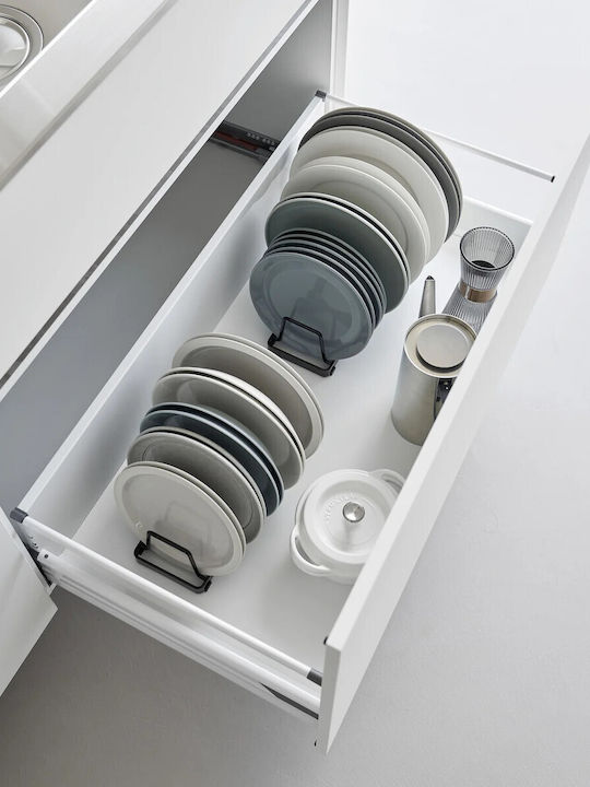 Yamazaki Cabinet Dish Rack Inox In Black Colour 11x22x7cm
