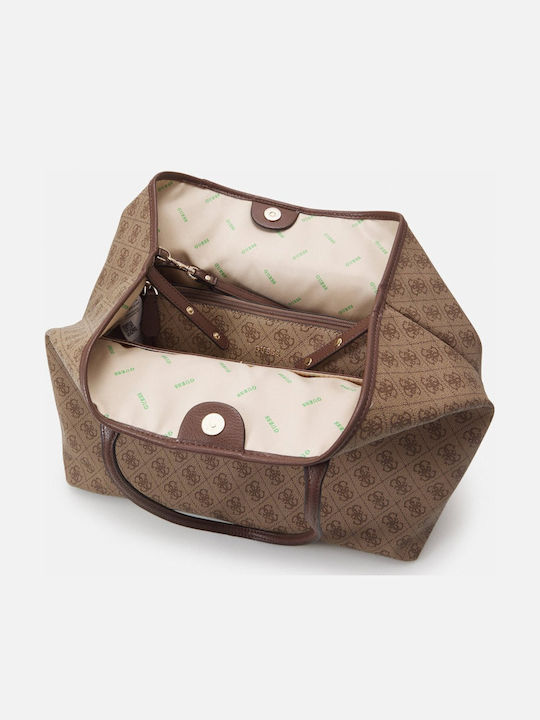Set Women's Shoulder Shopper Bag Brown