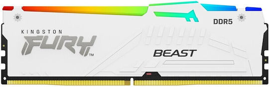 Kingston Fury Beast RGB 64GB DDR5 RAM with 4 Modules (4x16GB) and 5600 Speed for Desktop