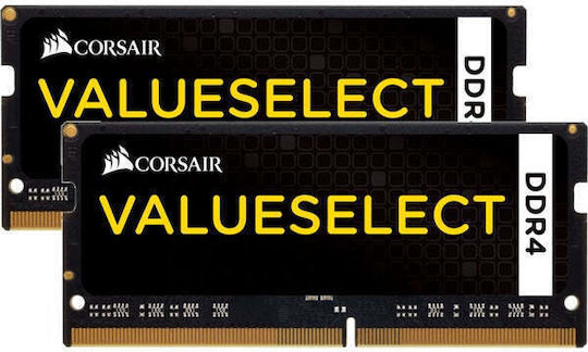 Corsair Value Select DDR4 16GB RAM with 2x8GB Modules and Speed 2133 for Laptop