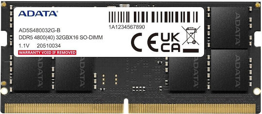 Adata DDR5 με Module 1x32GB και Ταχύτητα 2400 για Laptop