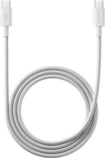 Xiaomi Braided USB 2.0 Cable USB-C male - USB-C 120W White 1m (BHR087KGL)