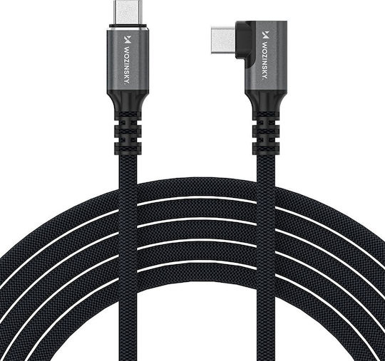 Wozinsky Video Cable USB-C male - Thunderbolt 4 240W PD Μαύρο 1m