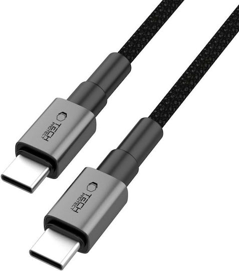 Tech-Protect Ultraboost Dna USB 2.0 Кабел USB-C Мъжки - USB-C 100W Захранване PD Сив 2м
