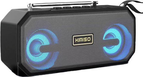 Kimiso KMS-221 Bluetooth Speaker 5W with Radio and Battery Life up to 4 hours Black