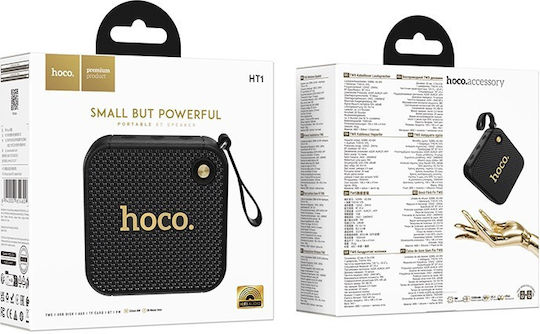 Hoco HT1 Marquis Sport Ηχείο Bluetooth 8W με Ραδιόφωνο και Διάρκεια Μπαταρίας έως 3 ώρες Μαύρο