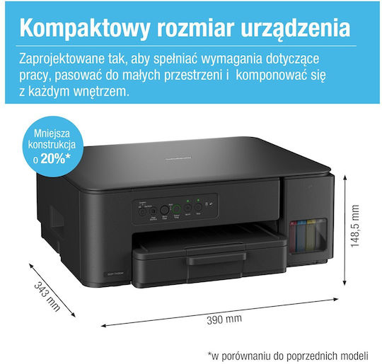 Brother Έγχρωμο Πολυμηχάνημα Inkjet με WiFi και Mobile Print DCP-T430WYJ1