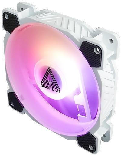 Montech Z3 Pro Case Fan 120mm 1500rpm with ARGB Lighting and 3-Pin / 4-Pin PWM Connection 3pcs White