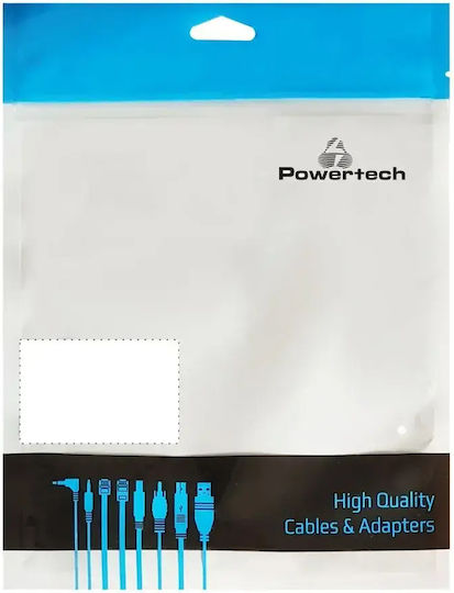 Powertech Audio Cable 3.5mm Male - 3.5mm Male Silver 2m CAB-J056