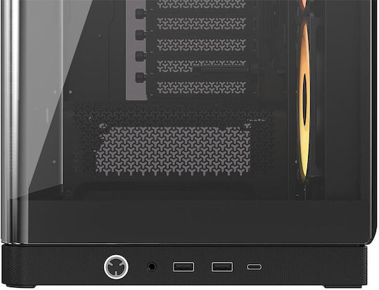 Corsair Frame 4500X RS-R ARGB Геймърско бюро Midi Tower Компютърна кутия със страничен прозорец Черен