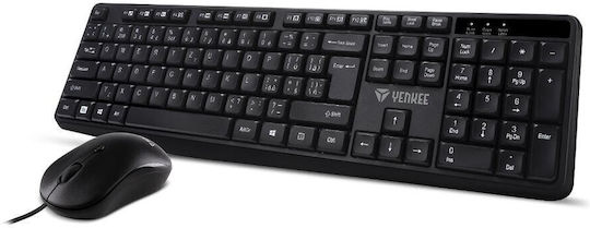 Yenkee YKM 1007CS Tastatur & Maus Set Englisch US