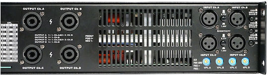 Ihos D-6004 Τελικός Ενισχυτής PA 4.0 Καναλιών 3000W/4Ω 1500W/8Ω L005748