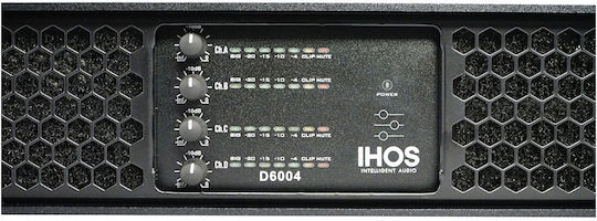 Ihos D-6004 Τελικός Ενισχυτής PA 4.0 Καναλιών 3000W/4Ω 1500W/8Ω L005748
