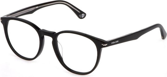 Police Vplq72 0700 52 Schwarze Brillengestelle