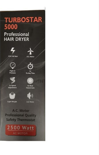 Salon Tech Turbostar 5000 Πιστολάκι Μαλλιών 2500W