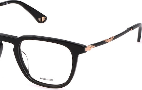 Police Vpll66 0700 50 Schwarze Brillengestelle