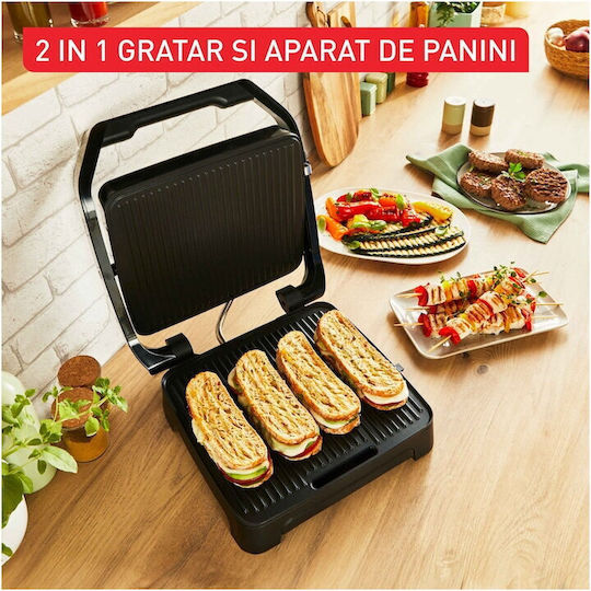 Tefal Inicio Сандвич тостер грил с подвижни плочи 2180W Черна