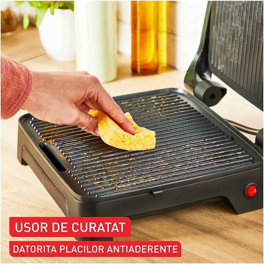 Tefal Inicio Сандвич тостер грил с подвижни плочи 2180W Черна