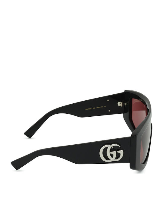 Gucci Unisex Sunglasses with Black Plastic Frame and Red Lens GG1950S 002
