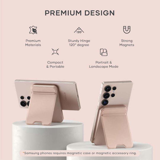 Satechi OntheGo MagSafe Power Bank 5000mAh 15W με Θύρα USB-C Ροζ Χρυσό