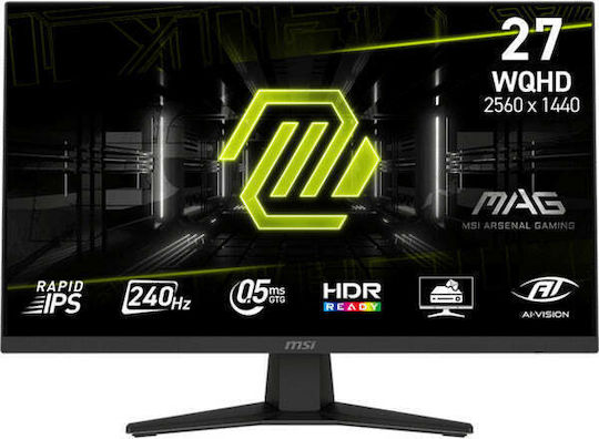 MSI Mag 274QF X24 IPS HDR Gaming Monitor 27" QHD 2560x1440 240Hz with Response Time 0.5ms GTG