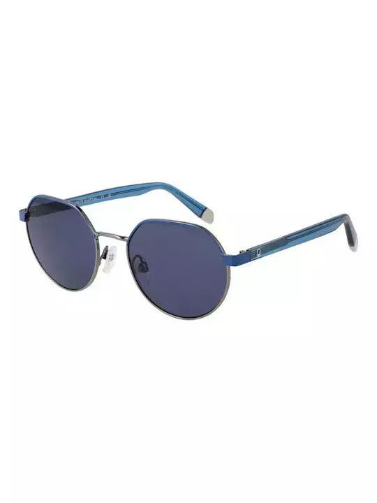 Benetton Women's Sunglasses with Blue Metal Frame and Blue Lens BE7042 940
