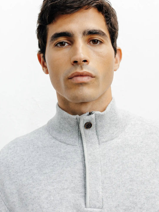 Grauer Herrenblusen Pullover